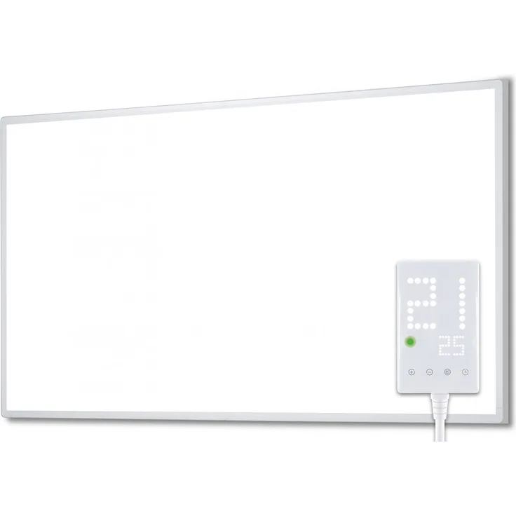 Heidenfeld HF-HP100 Infrarotheizung Heizkörper Flachheizung Heizpaneel bis 1000W Infrarot (500 Watt), Infrarotheizung