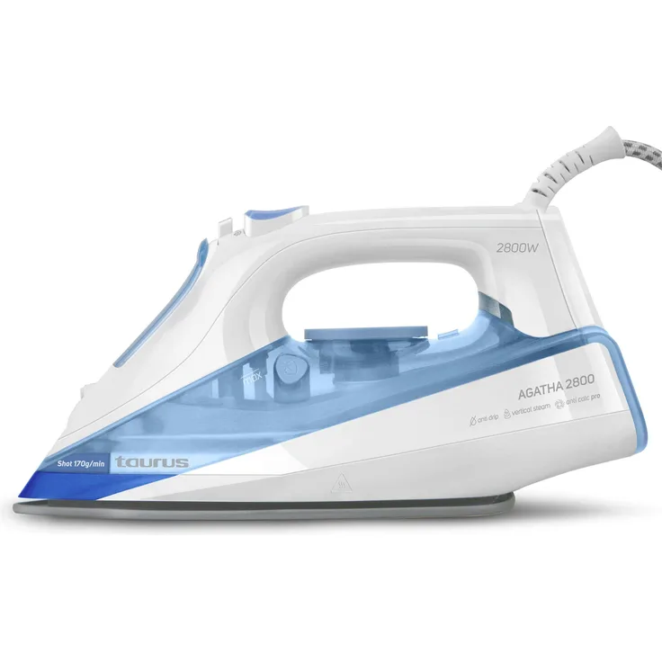 Taurus Agatha Dampfbügeleisen 2.800 Watt Weiß-Blau