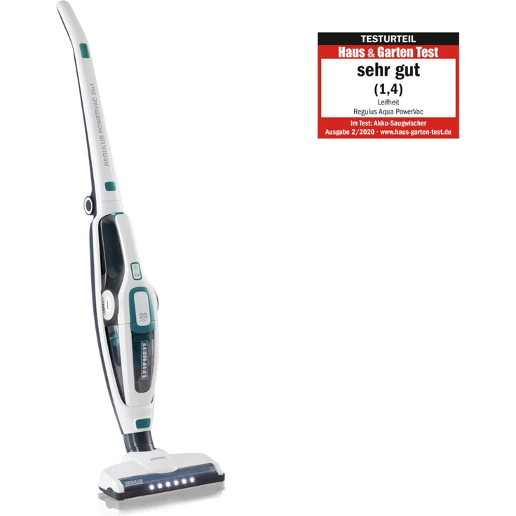 Leifheit Regulus PowerVac Akku Handstaubsauger 2in1, 40 min Akkubetrieb, Zyklon-Technologie, Akkuwechsel-Option, abklappbarer Griff – Bild 2