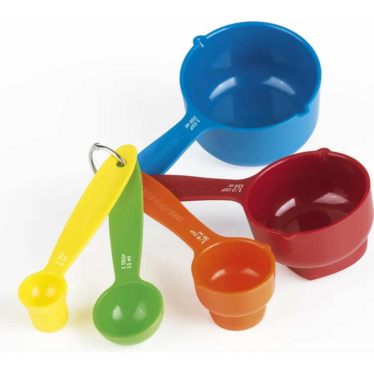 Messbecher-Set Kinderleichte Becherküche: mit 5 farbigen Cups in verschiedenen Größen
