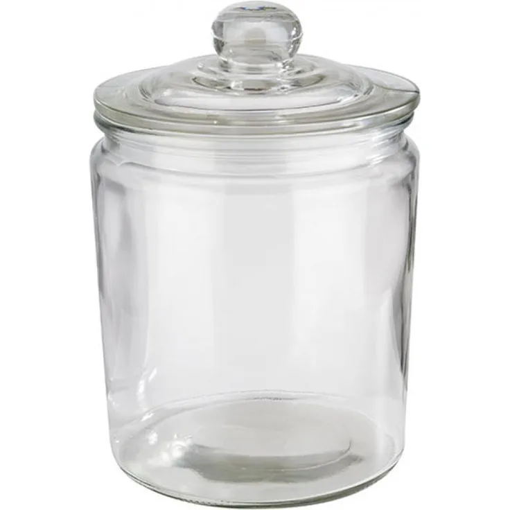 APS Vorratsglas CLASSIC, 0,9 Liter inkl. Glasdeckel mit Dichtung, hält den Inhalt - 1 Stück (82250)