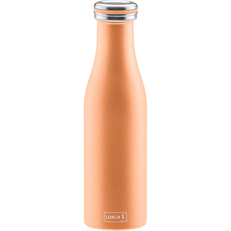 Lurch 240941 Thermo-Flasche für heiße und kalte Getränke aus Doppelwandigem Edelstahl, 0,5l,