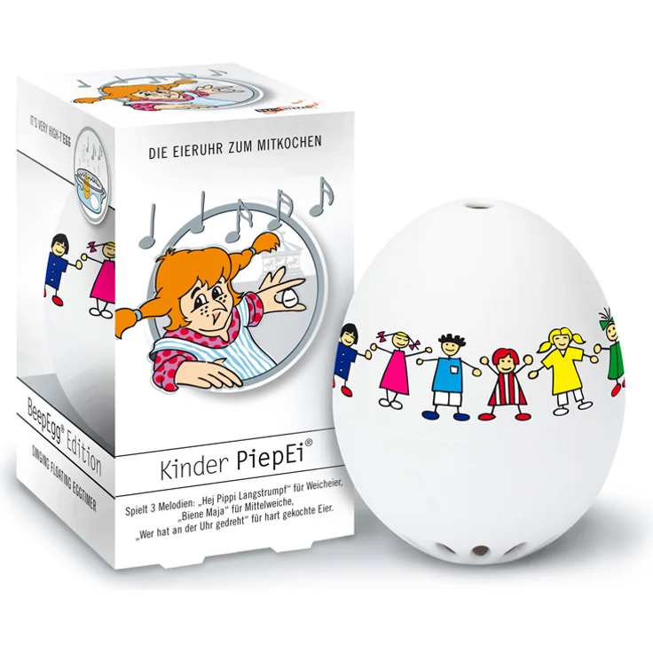 Brainstream Kinder PiepEi, Eieruhr zum mitkochen, Spielt 3 Melodien für 3 Härtegrade, A004619 – Bild 1