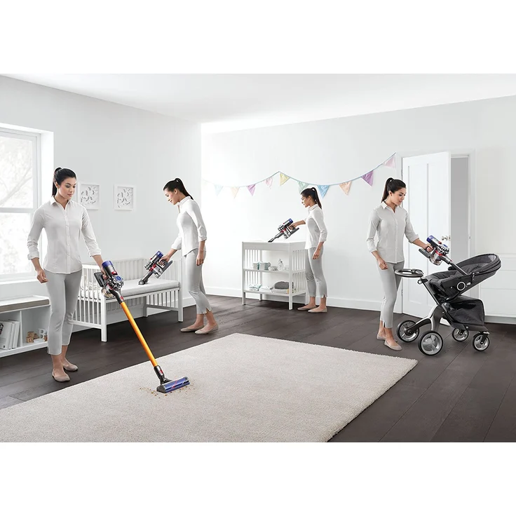 Dyson V8 Absolute 2017 Handstaubsauger, 40 min Laufzeit, Elektrobürsten mit Direktantrieb und Softwalze  – Bild 11