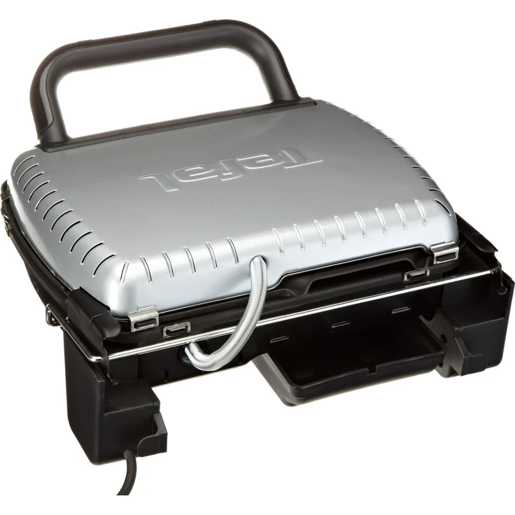 Tefal GC3050 2in1 Kontaktgrill-Sandwichmaker, 2000W, aufklappbar, als Tischgrill-BBQ und Doppelter Grillfläche, Sandwich, Toasts, Steak, Panini, Regelbarer Thermostat, antihaftbeschichtet, silber, schwarz – Bild 3
