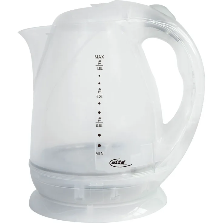 elta Camping Wasserkocher 500 W 1,8 L Transparent