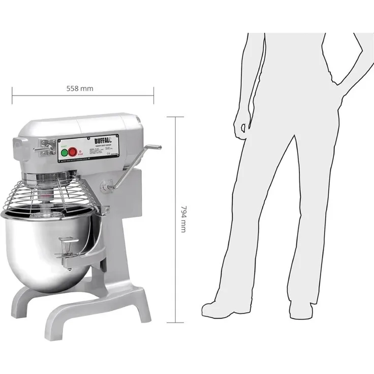 Gastronoble Buffalo Planetenmixer, 1100W, 20L Edelstahl