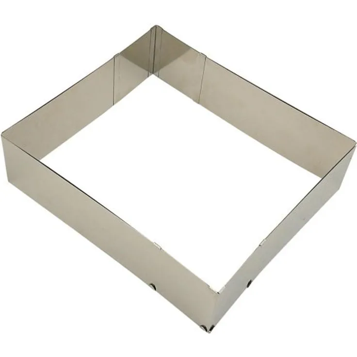 Städter Backrand, Edelstahl, Silber, 25-50 x 22-41 x 7 cm