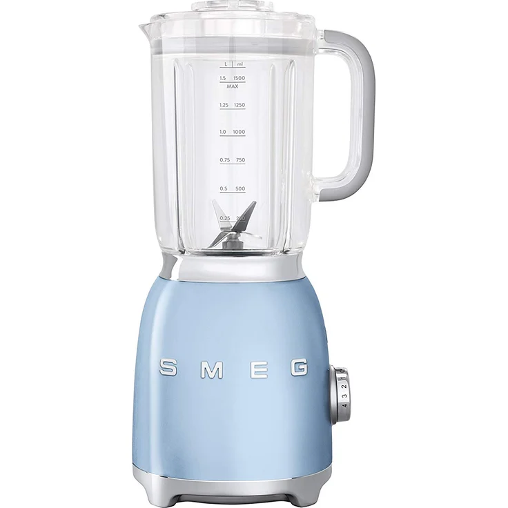Smeg BLF01PBEU Standmixer, 800W, 1,5 L, 5 Geschwindigkeiten, pastellblau – Bild 1