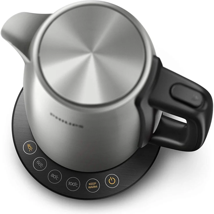 Philips HD9359-90 Wasserkocher aus Edelstahl für Tee bis Babynahrung (2200 Watt, 1,7 Liter, Warmhaltefunktion) – Bild 3
