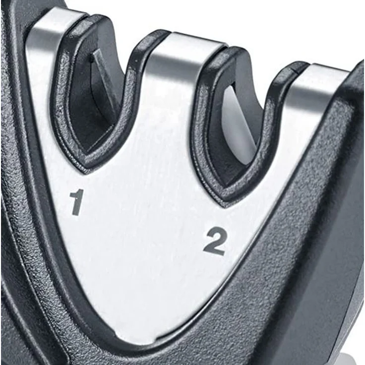 Graef PICCOLO Messerschärfer, Diamantscheiben, Zwei-Phasen-Schliff, 20 Grad Schleifwinkel, schwarz – Bild 2