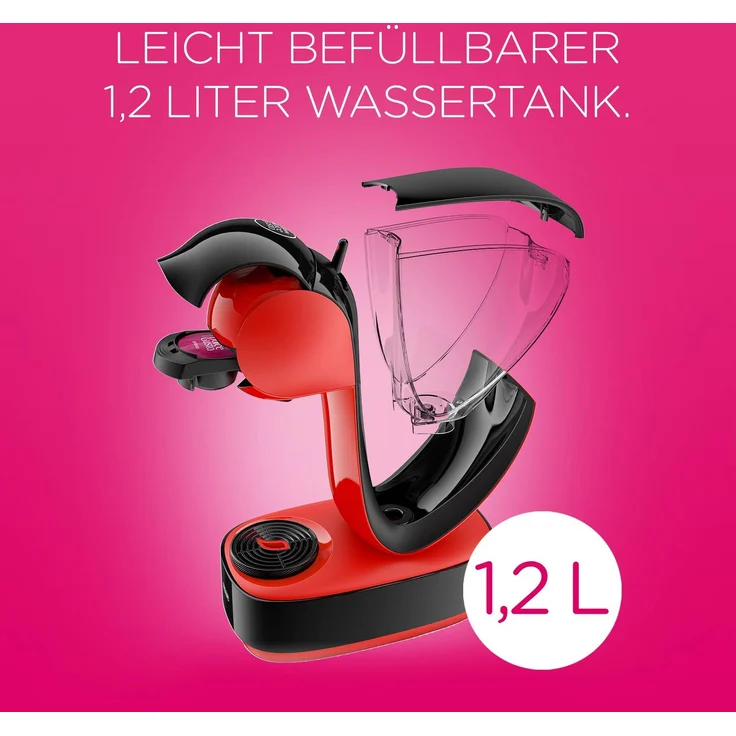 De'Longhi EDG 260.R, NESCAFÉ Dolce Gusto Infinissima , Kapsel Kaffeemaschine , Für heiße und kalte Getränke , 15 bar Pumpendruck für samtige Crema , Ferrari Red – Bild 3
