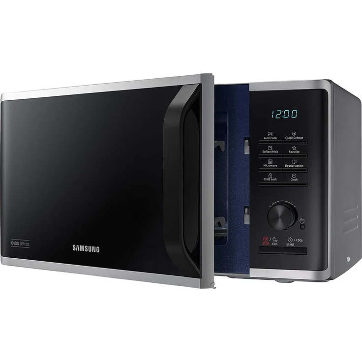 Samsung MS23K3515AS-EG Mikrowelle, Standgerät, 23 Liter Garraum, 800 Watt, QuickDefrost Auftauprogramme, silber – Bild 6