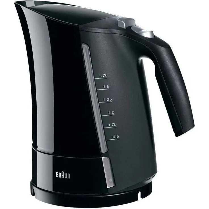 Braun Multiquick 5 WK 500 Aquaexpress Wasserkocher (3000 W, 1,7 l) schwarz