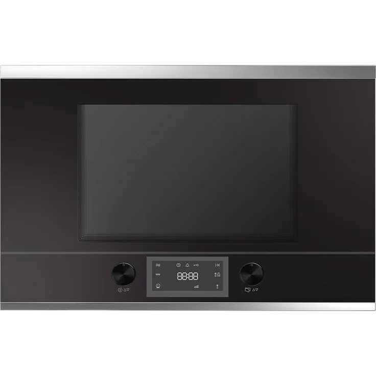 Küppersbusch ML 6330.0 S3 K-Series. 3 Mikrowelle mit Grill, Einbaugerät, 22 Liter Garraum, 850 Watt, Schwarz-Silver Chrome