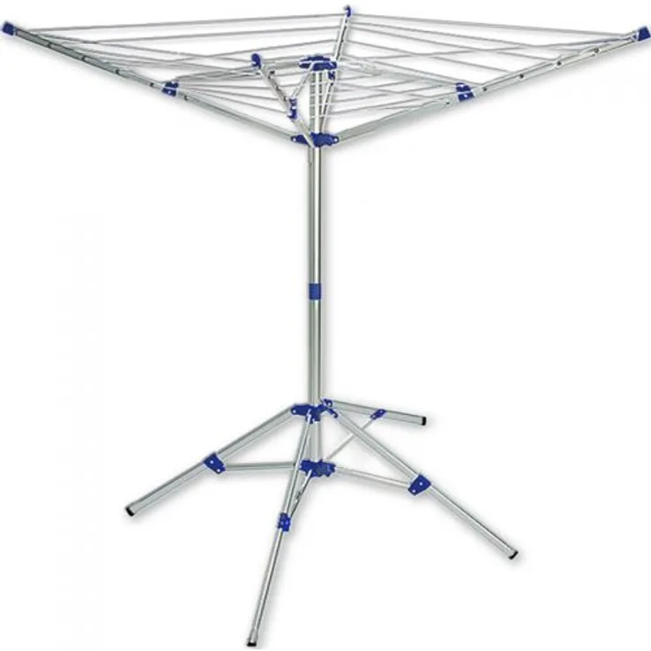 Alu Wäschespinne 16m Gesamtleine, 4 Standbeine