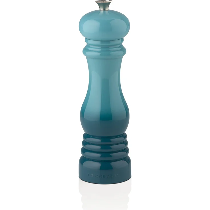 Le Creuset Pfeffermühle, ABS-Kunststoff, 6,2 x 6,2 x 20,8 cm, Keramik-Mahlwerk, Karibik (Türkis) – Bild 1