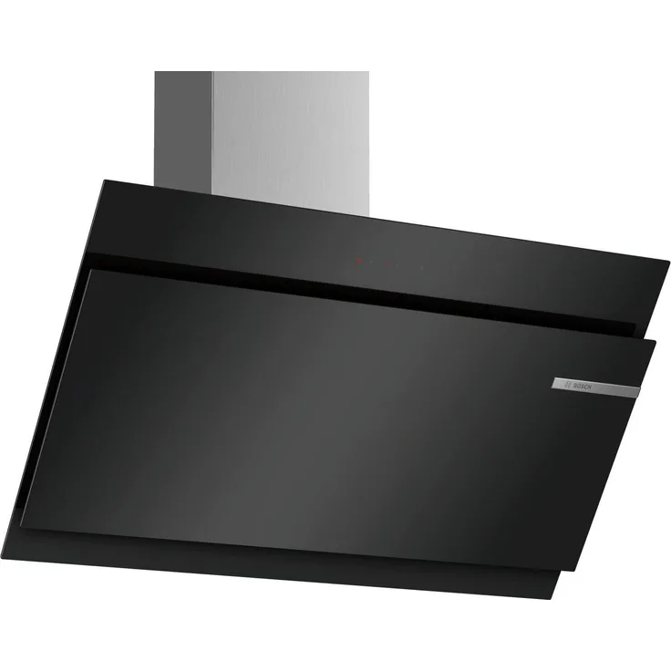 Bosch DWK97JM60 Serie 6, Wandhaube, Wandmontage, Breite 89 cm, Abzug und Umluft, Elektronische Steuerung, Intensivstufe, Schwarz