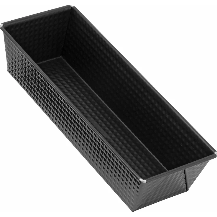 Zenker Kastenform, Königskuchenform mit Antihaftbeschichtung, hochwertige Backform in schwarz (Kuchenform: ca.305x115x70 mm), Menge: 1 Stück