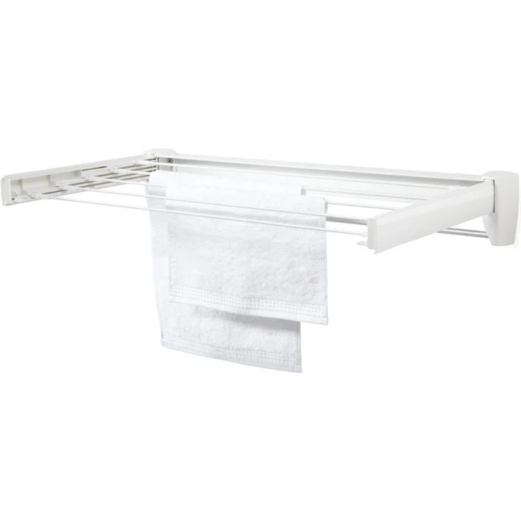 Leifheit Wandtrockner Telegant 36 Protect Plus zum Ausziehen, platzsparender Wandwäschetrockner, Wäscheständer für die Wand inkl. Handtuchstange – Bild 5