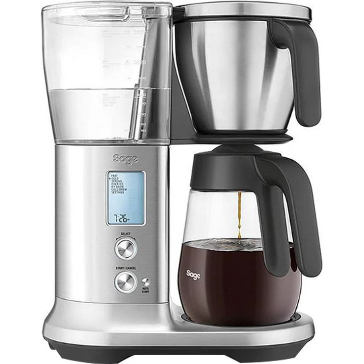 Sage Appliances SDC400 Präzisions-Kaffeemaschine The Precision Brewer Glass, Gebürstete Edelstahloptik, Glaskanne – Bild 1