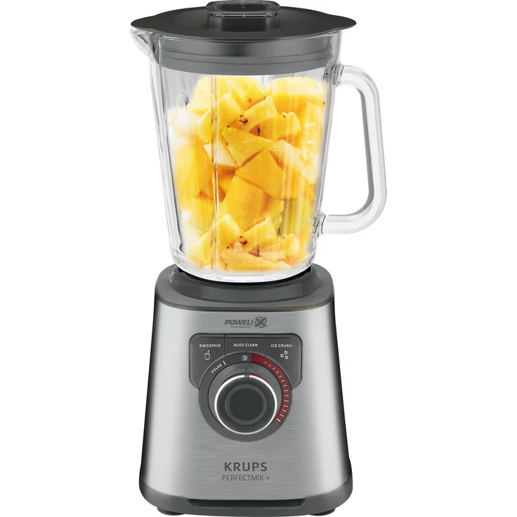 Krups KB403D Perfectmix+ Hochleistungsstandmixer, 1.200W, 28.000 UpM, 2L Glasbehälter, 3 Programme, Powelix- Technologie, dunkelgrau – Bild 1
