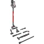 Hoover Rhapsody SE, RA 22 Special Edition, Akkustick, 8 Fach Zubehör, 22 Volt, 2. Akku im Lieferumfang, Silber, Rot