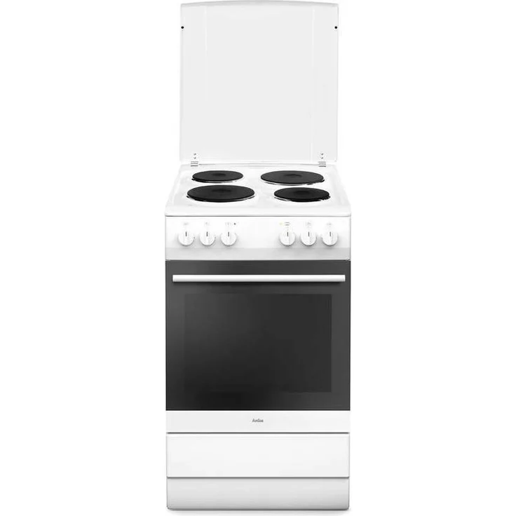 Amica SHE 11555 W, Herd, A, freistehend, Betriebsart Ofen elektrisch, Betriebsart Kochfeld elektrisch, Anzahl Kochfelder 4, hydrolytische Selbstreinigung, Ober-Unterhitze (konventionell) – Bild 1