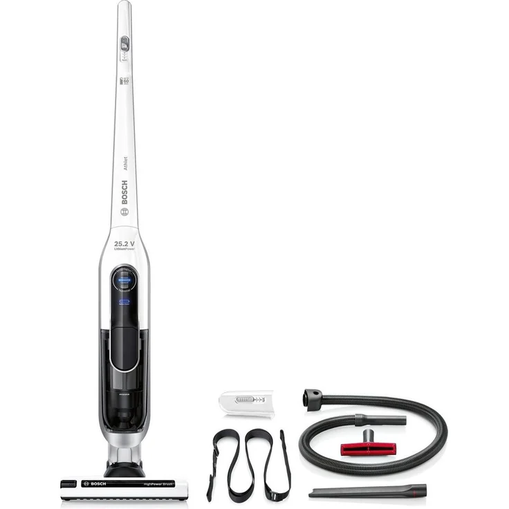 Bosch BCH6L2560 Athlet Handstaubsauger, 60 min Akkubetrieb, Zyklon-Technologie, 3 Saugmodi, weiß  – Bild 1