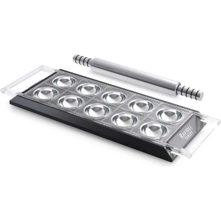 Marcato Ravioli Tablet Nudelform, Aluminium, 36 x 21 x 7 cm