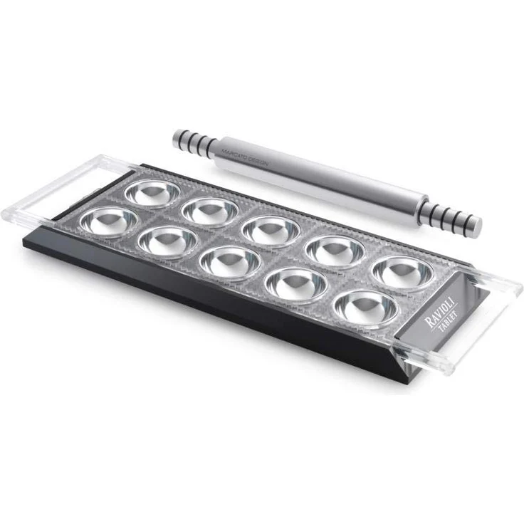Marcato Ravioli Tablet Nudelform, Aluminium, 36 x 21 x 7 cm