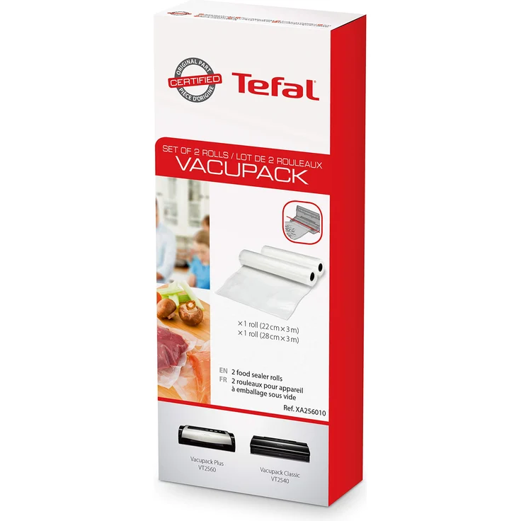 Tefal XA2560 Zubehör für Vakuumierer, Set mit 2 x Rollen