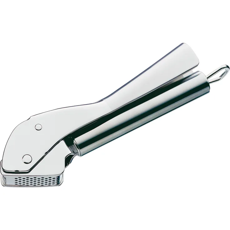 WMF Profi Plus Knoblauchpresse 17,5 cm, Cromargan Edelstahl teilmattiert, spülmaschinengeeignet