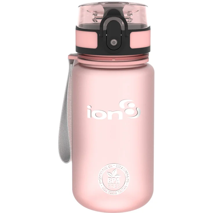 Ion8 Auslaufsichere Kinder Trinkflasche, BPA-frei, Rose – Bild 1