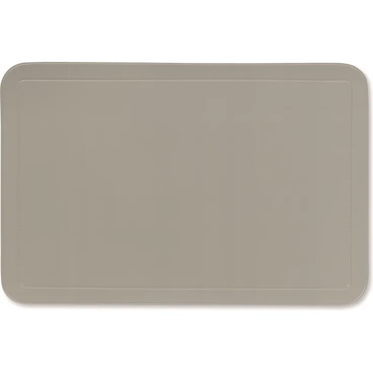 kela Tisch-Set Uni 43,5x28,5cm aus PVC in grau, Kunststoff, 43.5 x 28.5 x 1 cm