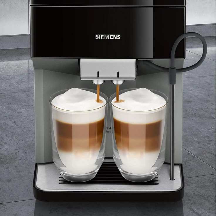 Siemens EQ.500 classic Kaffeevollautomat TP507DX4, HomeConnect, zwei Tassen gleichzeitig, 1.500 Watt, grau, mit Milchsystem und integriertem Mahlwerk – Bild 4