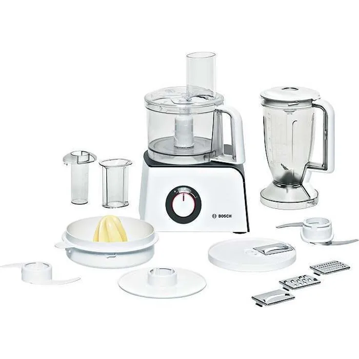 Bosch MCM4100 Kompakt-Küchenmaschine Styline MCM4 (800 Watt, Styline) weiß-anthrazit