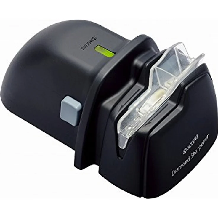 Kyocera Diamant, elektrisch Messerschärfer, Kunststoff Keramik, schwarz, 9,8 x 7,3 x 15,5 cm