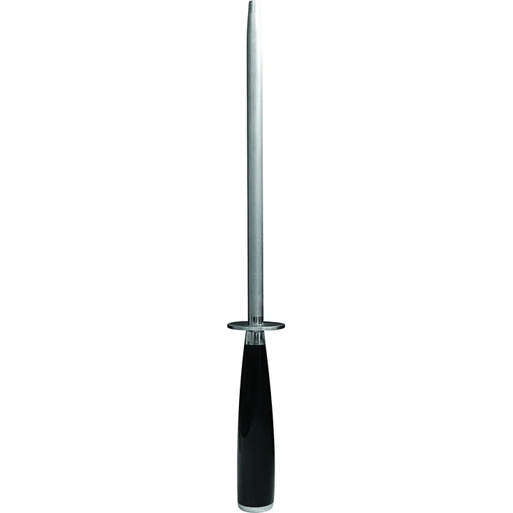 Richardson Sheffield DIAMANT PREMIUM 8'', Profi Messerschärfer, Wetzstab, Klingen-Schleifer--Schärfer, Wetzstahl Diamantbeschichtet, kohlenstoffhaltiger Stahl, ABS, Silber