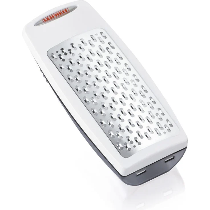 Leifheit Parmesanreibe ComfortLine-Serie, reiben in zwei Richtungen für doppelt so schnelles Ergebnis, Käsereibe mit Auffangbehälter, spülmaschinenfest, Reibe, Hobel, Parmesanhobel mit Dose – Bild 2