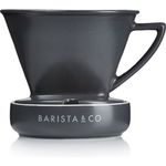 Barista und Co Porzellan 1-2 Bechers Drip Kaffeefilter, elektrisch, grau