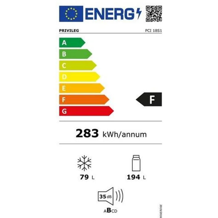Privileg PCI 18S1 Kühl-Gefrierkombination, integrierbar, weiß, Energieklasse F – Bild 6