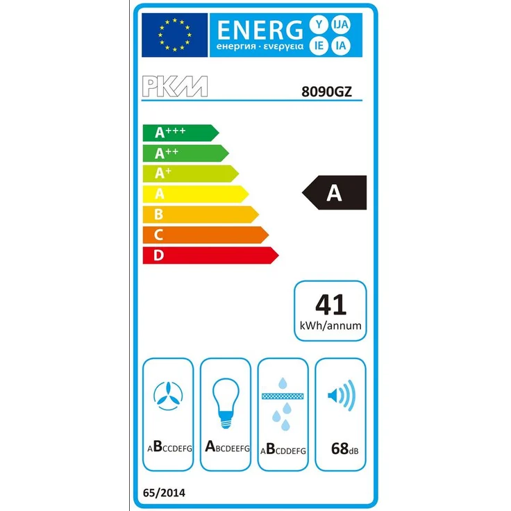 PKM 8090G Z Dunstabzugshaube, B, Abluft und Umluft, Wandmontage – Bild 2