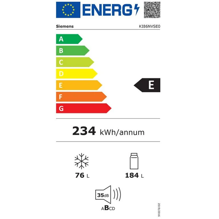 Siemens KI86NVSE0 Kühl-Gefrierkombination, Einbau, weiß, NoFrost, Schnellgefrieren, Breite 54.1 cm, Energieklasse E – Bild 13