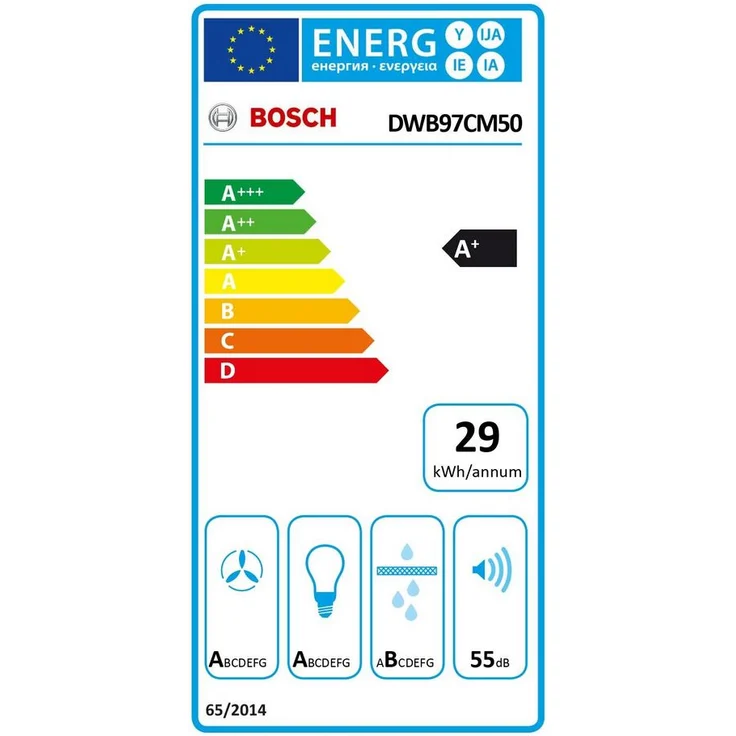Bosch Serie 6 DWB97CM50, Motorhaube, Kamin flach, Breite: 89.8 cm, Tiefe: 50 cm, Absaugung und Rückführung (mit zusätzlichem Rückführungsset), mit internem Motor, rostfreier Edelstahl – Bild 12