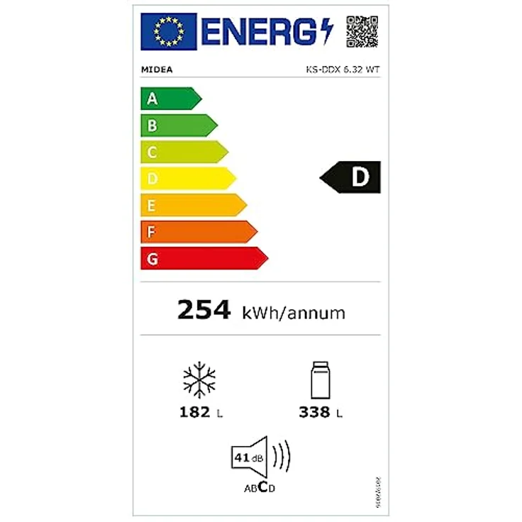 Midea KS-DDX 6.32 WT Side-by-Side Kühl-/Gefrierkombination/ 178,8 cm Höhe/ 254 kWh/Jahr/No Frost/Dual Inverter Compressor/mit 3in1 Wasser-/Eisspender und Wassertank, Dark Inox – Bild 6