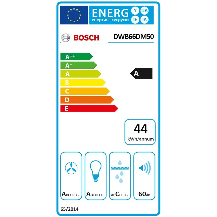 Bosch Serie 4 DWB66DM50, Motorhaube, Esse, Breite: 60 cm, Tiefe: 50 cm, Absaugung und Rückführung (mit zusätzlichem Rückführungsset), rostfreier Edelstahl – Bild 7