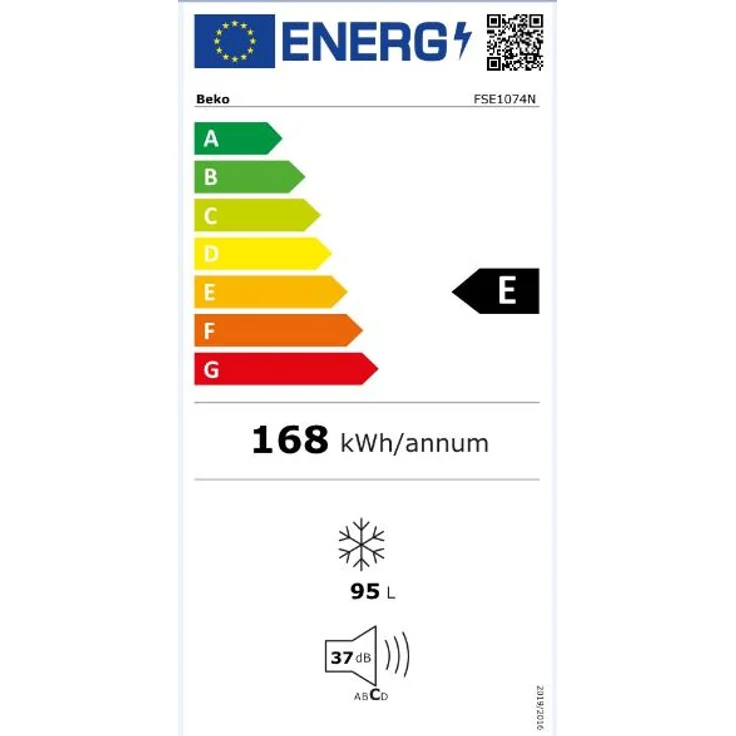 Beko FSE1074N Gefrierschrank, freistehend, weiß, Lagerzeit bei Störung 12 h, Breite 54 cm, Energieklasse E – Bild 9