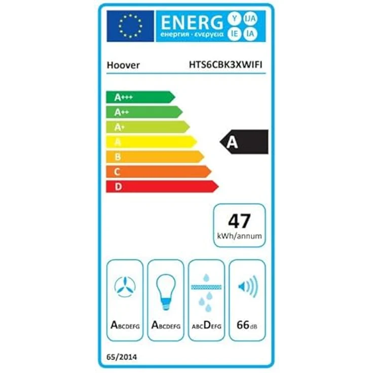 Hoover HTS6CBK3XWIFI (36901728) Wand-Dunstabzugshaube, 90 cm, schwarz – Bild 5