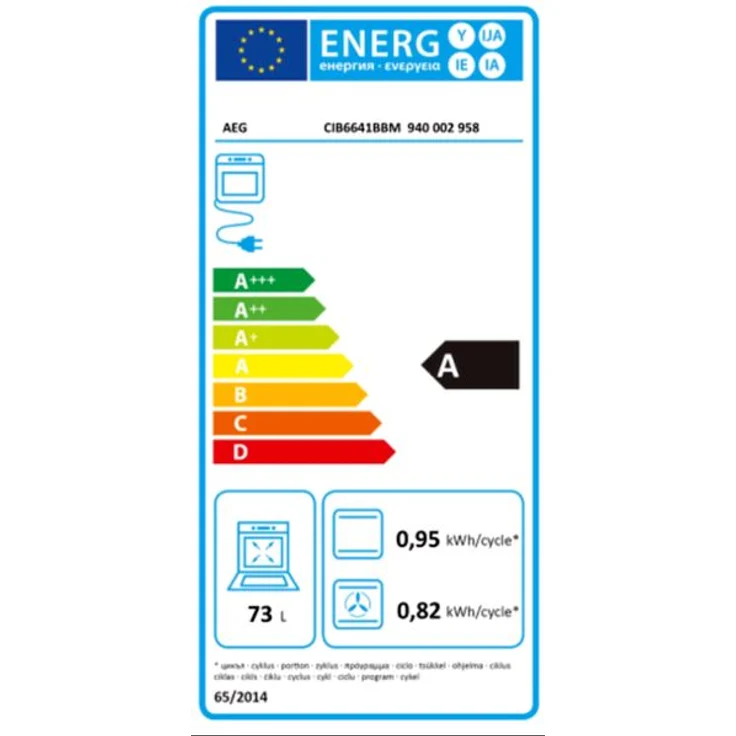 AEG CIB6641BBM Standherd mit Induktionskochfeld, Energieeffizienzklasse A, Volumen 73 l, Breite 59,6 cm, groß (ab 65 l), edelstahl, schwarz – Bild 4